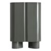 Armario Saxby de estilo contemporáneo fabricado en madera dm en color verde con acabado brillo. Producto desmontable.
