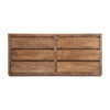 Cómoda Norvik de estilo contemporáneo fabricado en madera de olmo en color marrón.