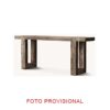 Consola Losse de estilo clásico fabricado en madera recuperada en color marrón.