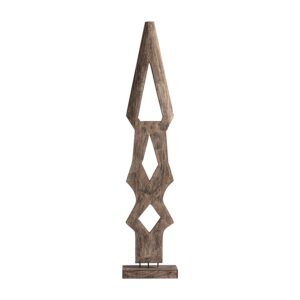 Escultura Teran de estilo étnico fabricado en madera suar en color marrón.