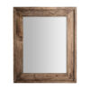 Espejo giekau de estilo colonial fabricado en madera abedul en color marrón combinado con espejo.
