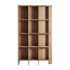 Estanteria nara de estilo contemporáneo fabricado en madera roble en color marrón.