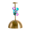 Lámpara de colgar Inch de estilo art deco fabricado en hierro en color multicolor combinado con cristal. Producto desmontable.