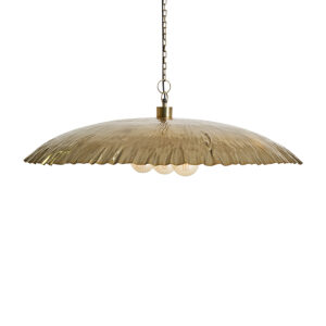 Lámpara de colgar Nalha de estilo art deco fabricado en hierro en color oro.