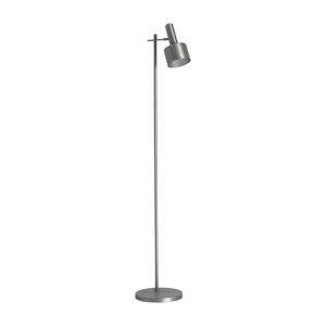 Lámpara de pie Jehna de estilo contemporáneo fabricado en acero en color plata.