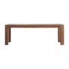 Mesa comedor Selby de estilo rústico fabricado en madera recuperada en color marrón con acabado natural.