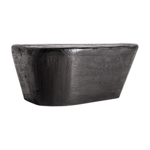 Mesa de centro lestans de estilo contemporáneo fabricado en madera de teka en color negra.