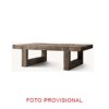 Mesa de centro Losse de estilo clásico fabricado en madera recuperada en color marrón.