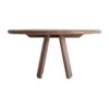 Mesa comedor Ardoix de estilo contemporáneo fabricado en madera de mango en color marrón en color negro. Producto desmontable.