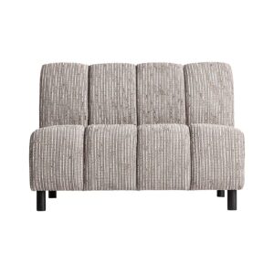Módulo sofá central Berling de estilo contemporáneo fabricado en poliéster en color tonos neutros con acabado jaspeado combinado con espuma.