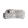 Módulo sofá esquinero Bredsand de estilo contemporáneo fabricado en poliéster en color blanco con acabado jaspeado combinado con madera de pino en color negro y madera contrachapada. Tapizado: 70% poliéster 12% arílico 8% lana 6% algodón 3% viscosa y 1% poliamida. Compatible con: 36130.