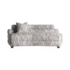 Módulo sofá esquinero bredsand de estilo contemporáneo fabricado en poliéster en color blanco con acabado jaspeado combinado con madera de pino en color negro y madera contrachapada. Tapizado: 70% poliéster 12% arílico 8% lana 6% algodón 3% viscosa y 1% poliamida. Compatible con: 36131.
