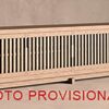 Mueble tv Gàbia de estilo contemporáneo fabricado en madera de mango en color marrón con acabado arenado.