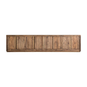Mueble tv Norvik de estilo contemporáneo fabricado en madera de olmo en color marrón.