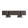 Mueble tv Rize de estilo art deco fabricado en madera roble en color negro.