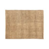 Panel decorativo de estilo boho fabricado en fibra natural en color marrón.