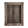 Panel decorativo de estilo étnico fabricado en madera de mango en color marrón con acabado envejecido.