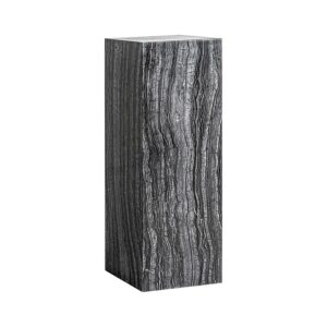 Peana Chaintre de estilo art deco fabricado en mármol en color gris.