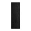 Peana Vievy de estilo art deco fabricado en madera de pino reciclado en color negro.