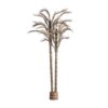 Planta Areca de estilo boho fabricado en fibra natural en color tonos neutros. Producto desmontable.