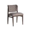 Silla Laives de estilo contemporáneo fabricado en madera de fresno en color marrón.